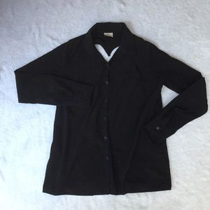 Solemio Heart Cutout Blouse